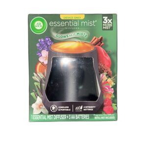 Air Wick Essential Mist Diffuser Natural Essential Oils Diffuser Black No Refill